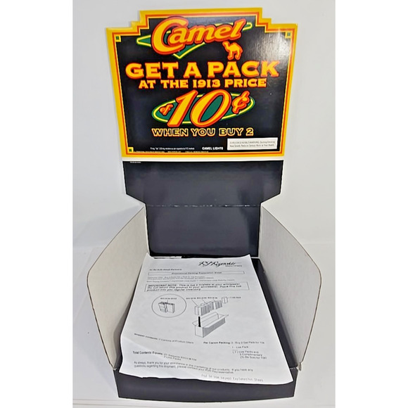 Camel Cigarettes Display & Sign "Get a Pack at the1913 Price" Set of 2 MSA - Picture 2 of 7